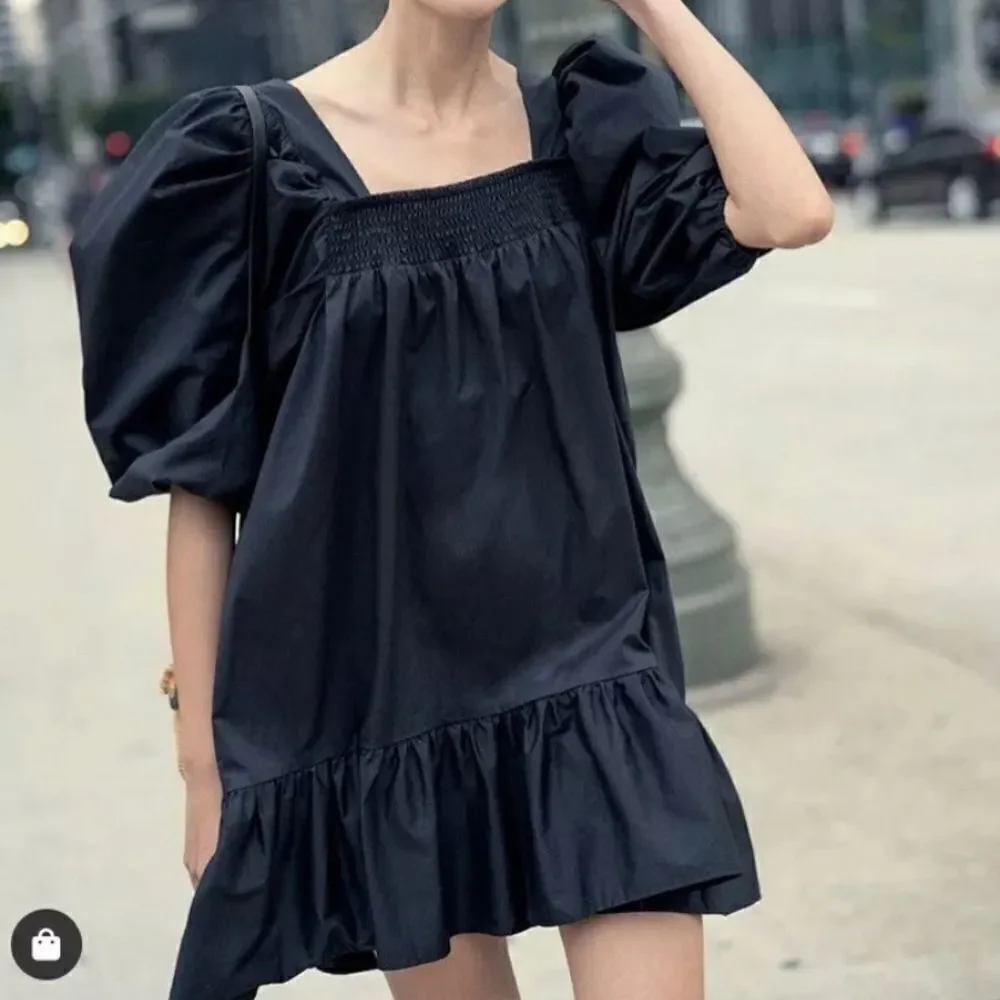 Puff Sleeve H&M dress bloggers fav black - Picture 10 of 10